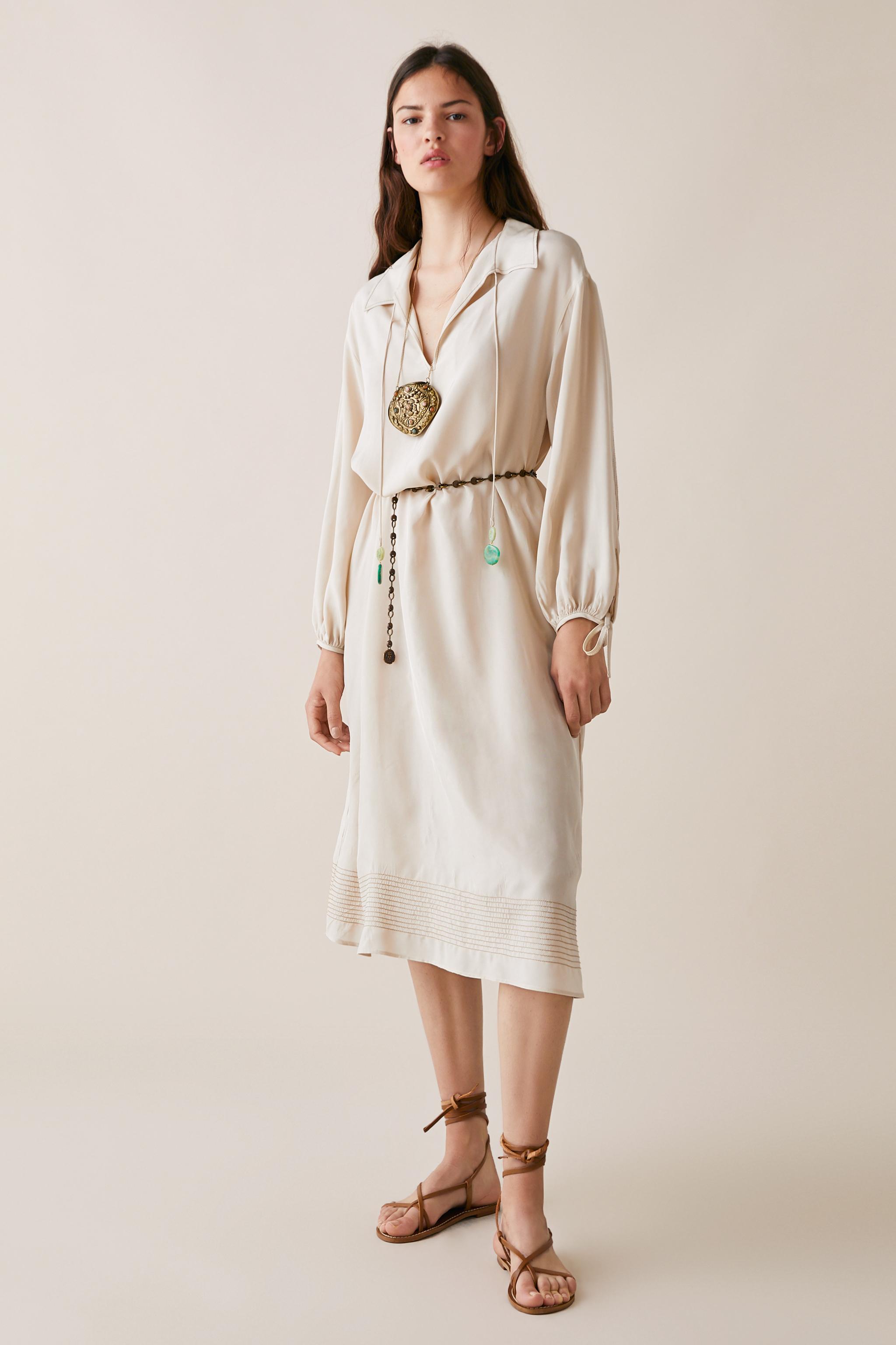 Zara LIMITED EDITION ZARA STUDIO BEADED TIE DRESS