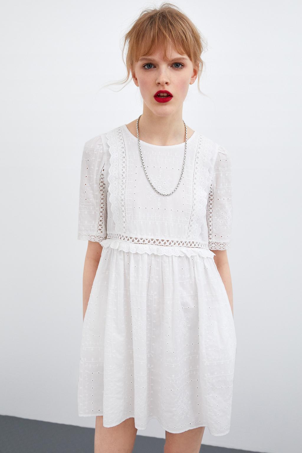 Платье Zara белое