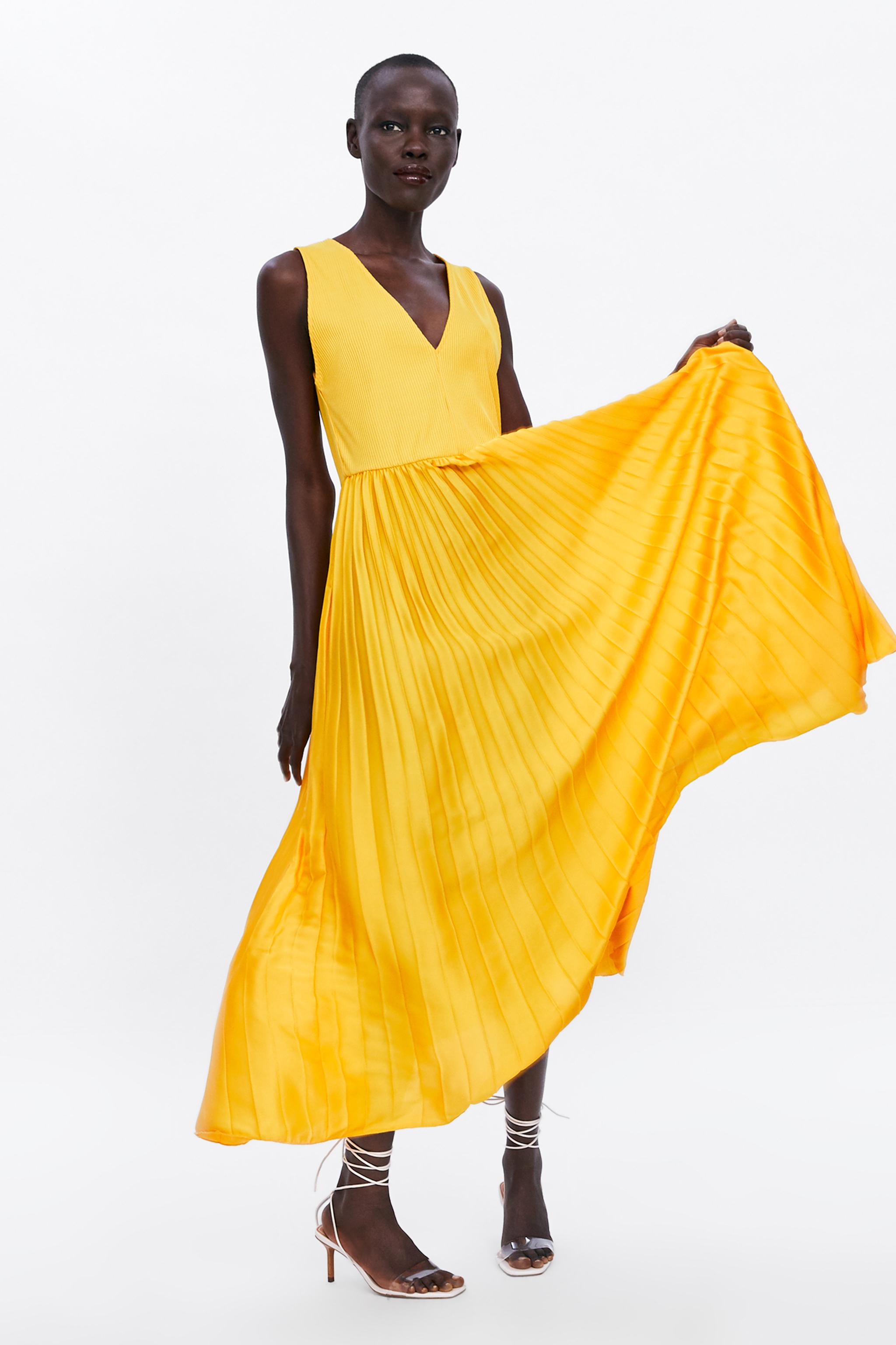 Zara PLEATED DRESS