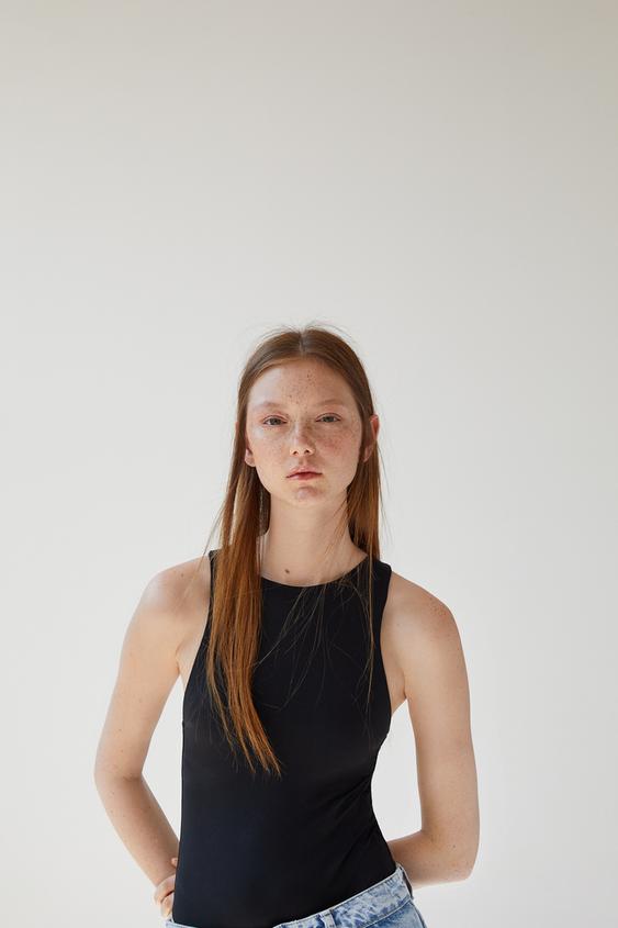 HALTER NECK BODYSUIT TRF | ZARA South Africa