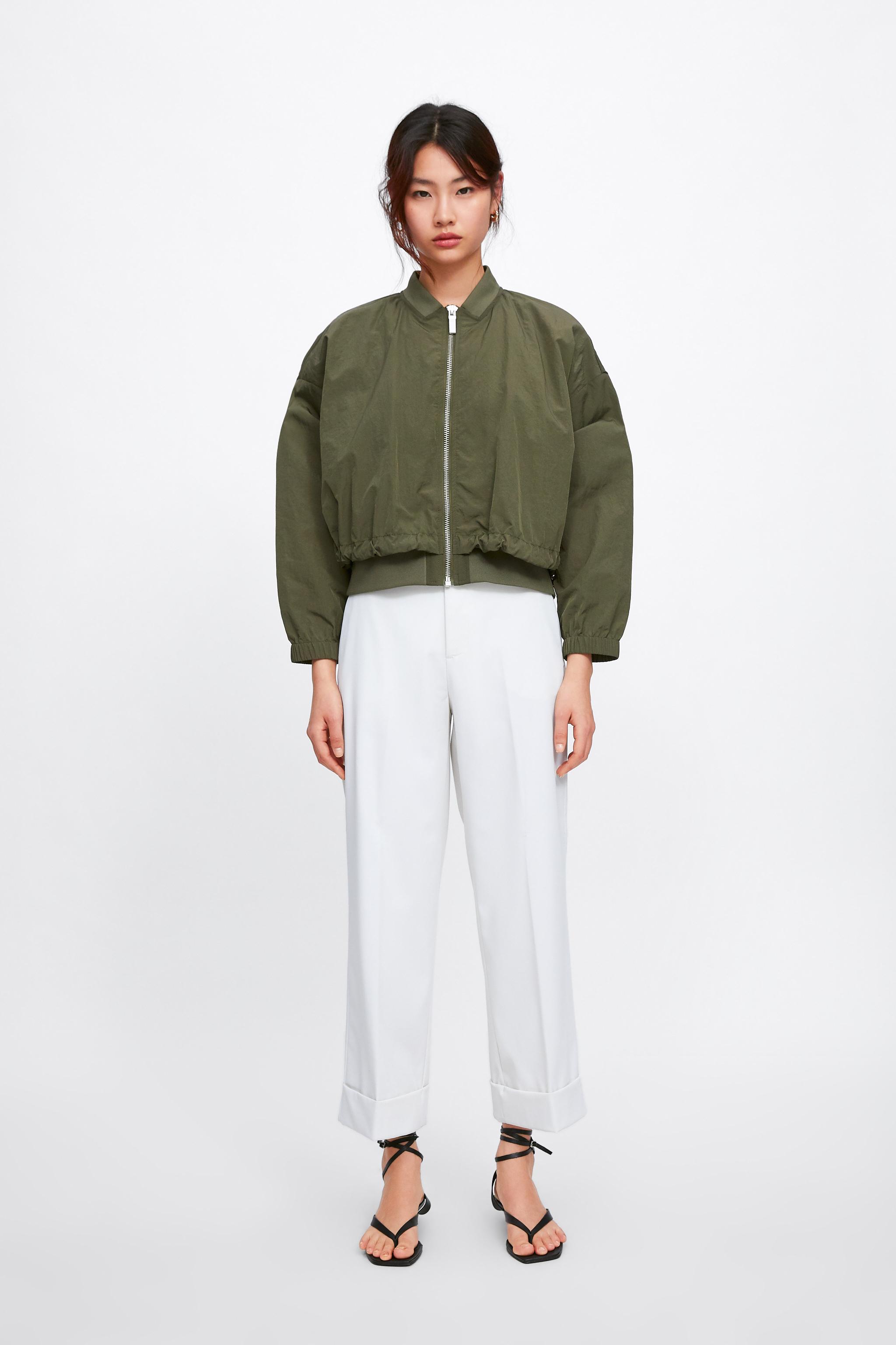 Zara CONTRAST BOMBER JACKET