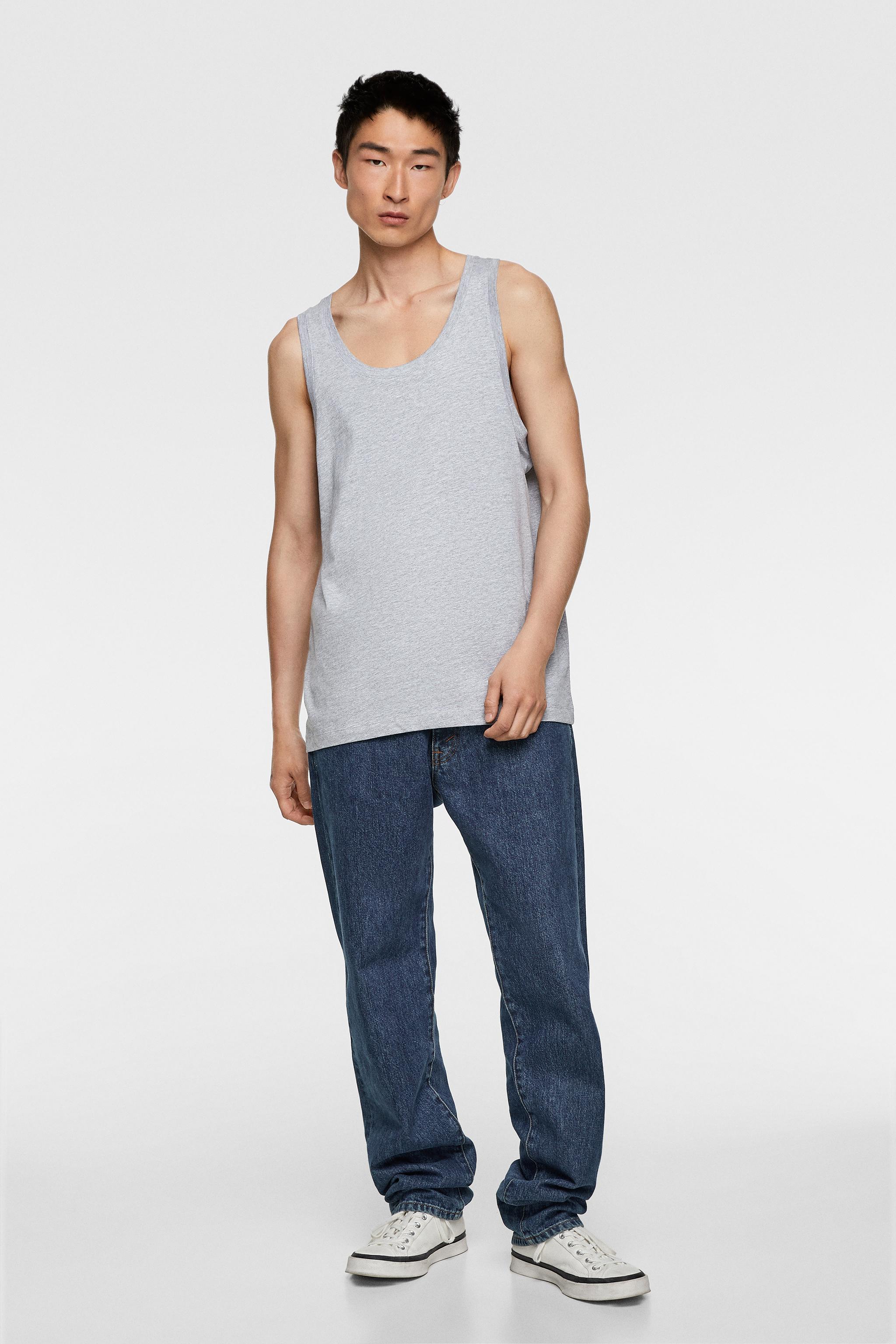 Zara BASIC SLEEVELESS SHIRT