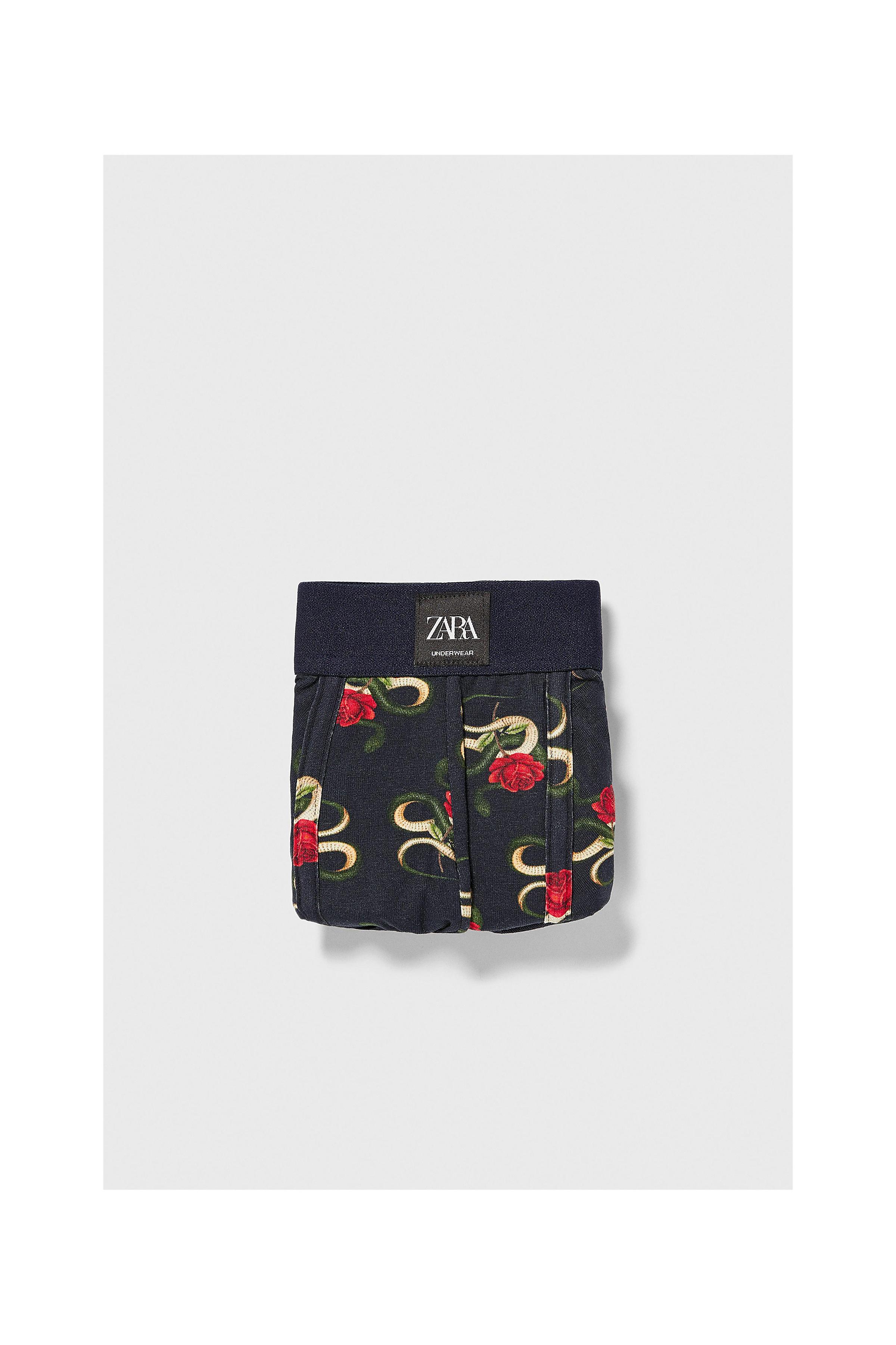 Zara ROSE PRINTED BOXERS