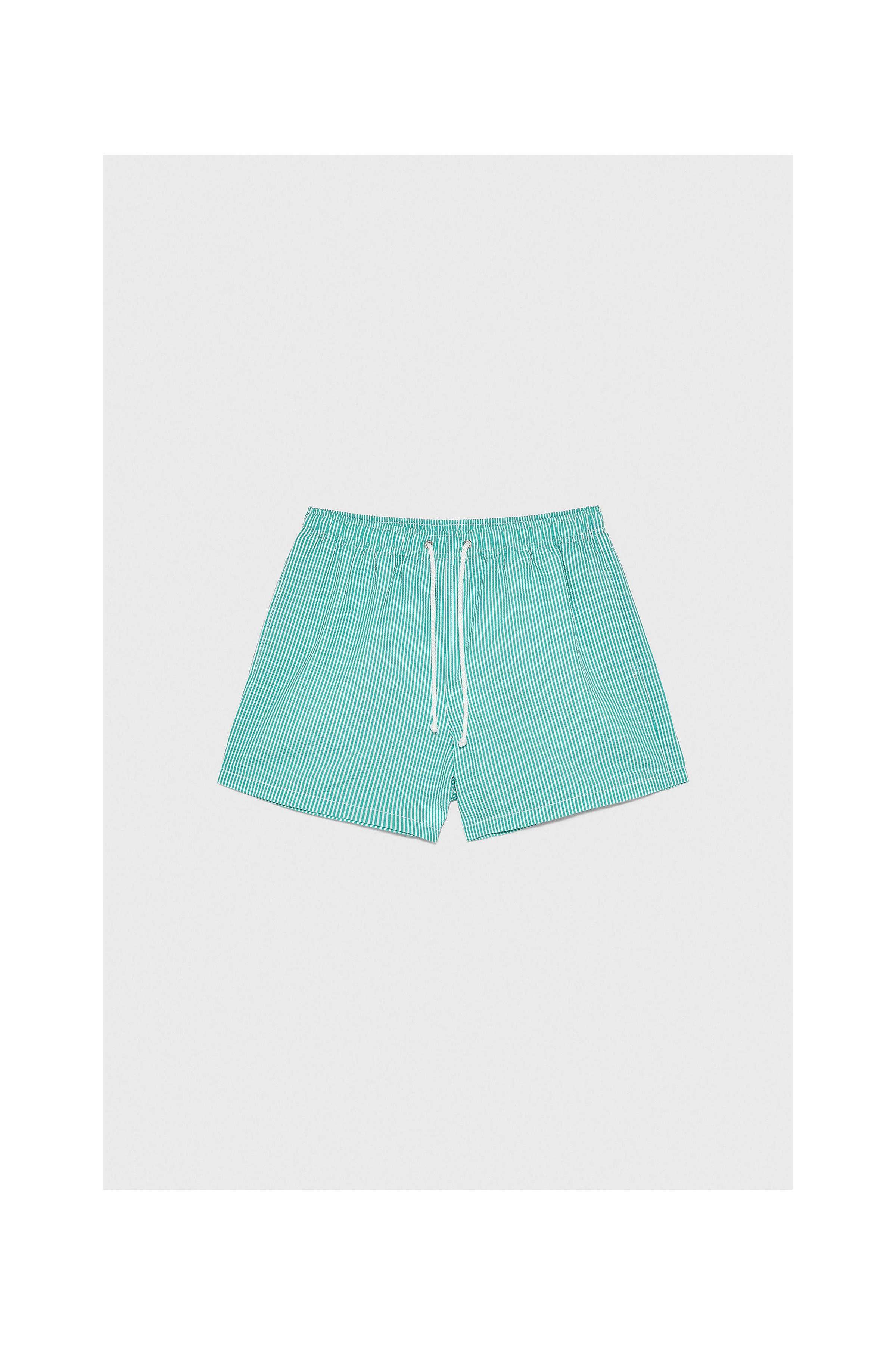 Zara SEERSUCKER SWIMSUIT
