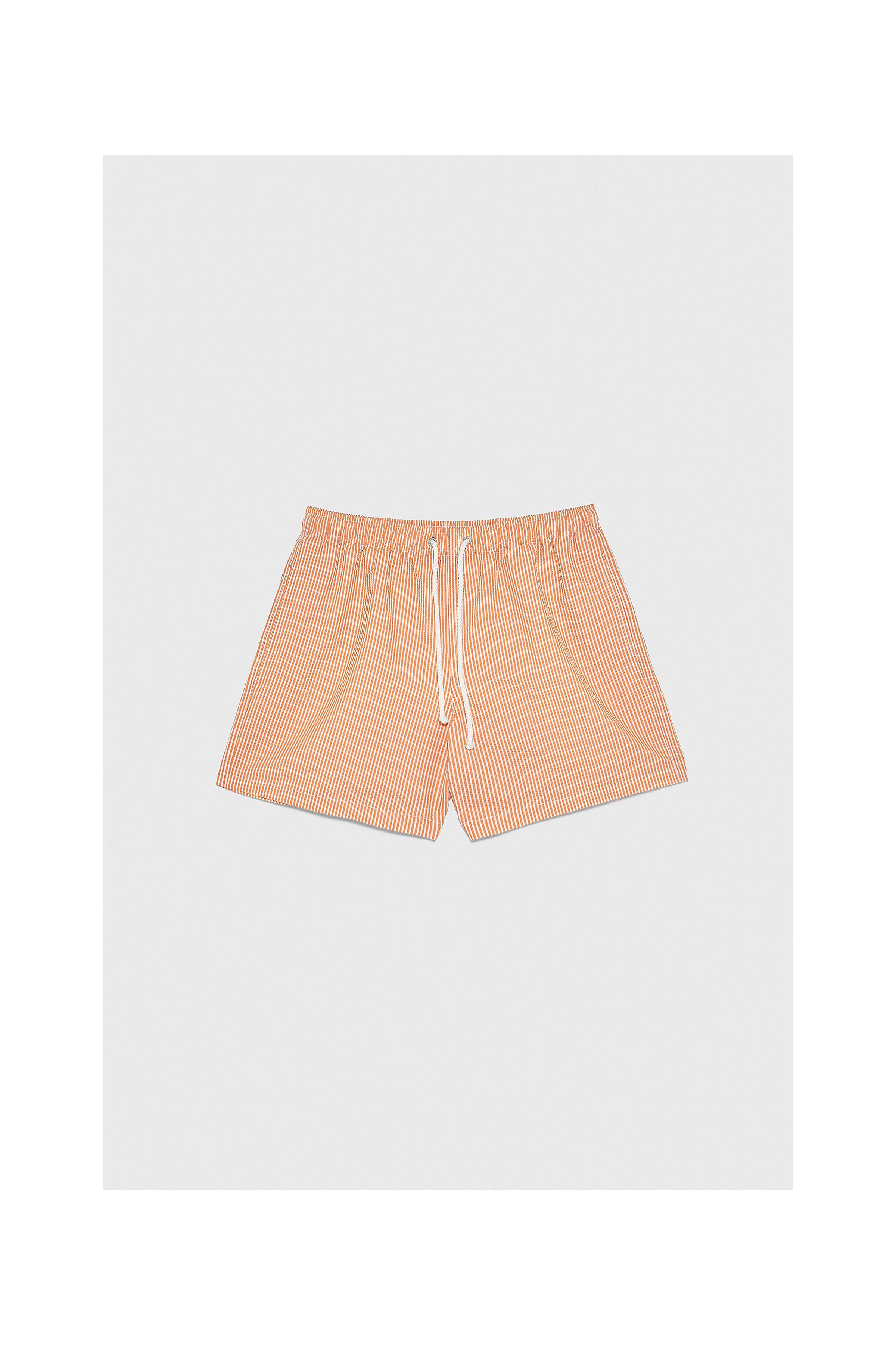 Zara SEERSUCKER SWIMSUIT