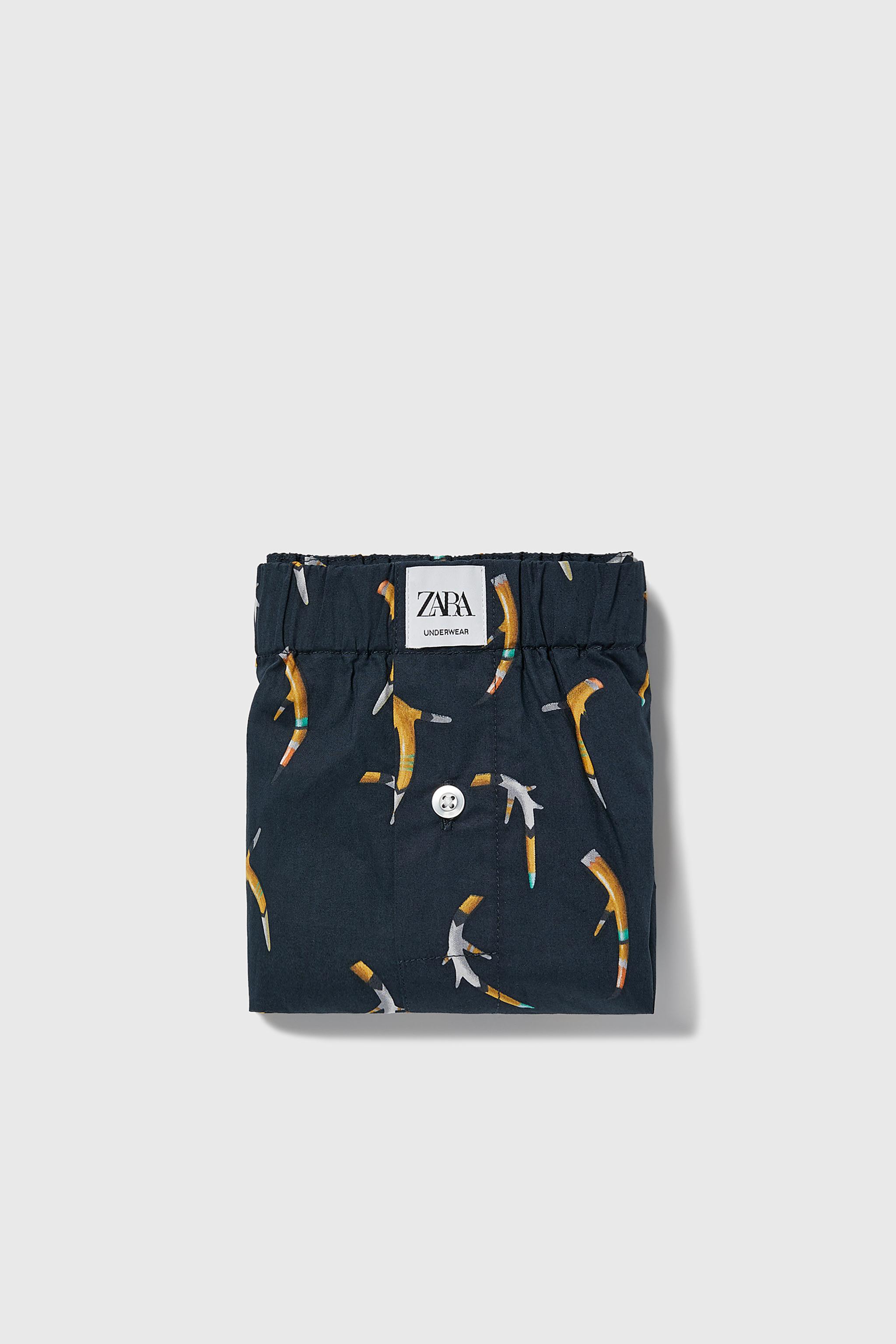 Zara PRINTED POPLIN BOXERS
