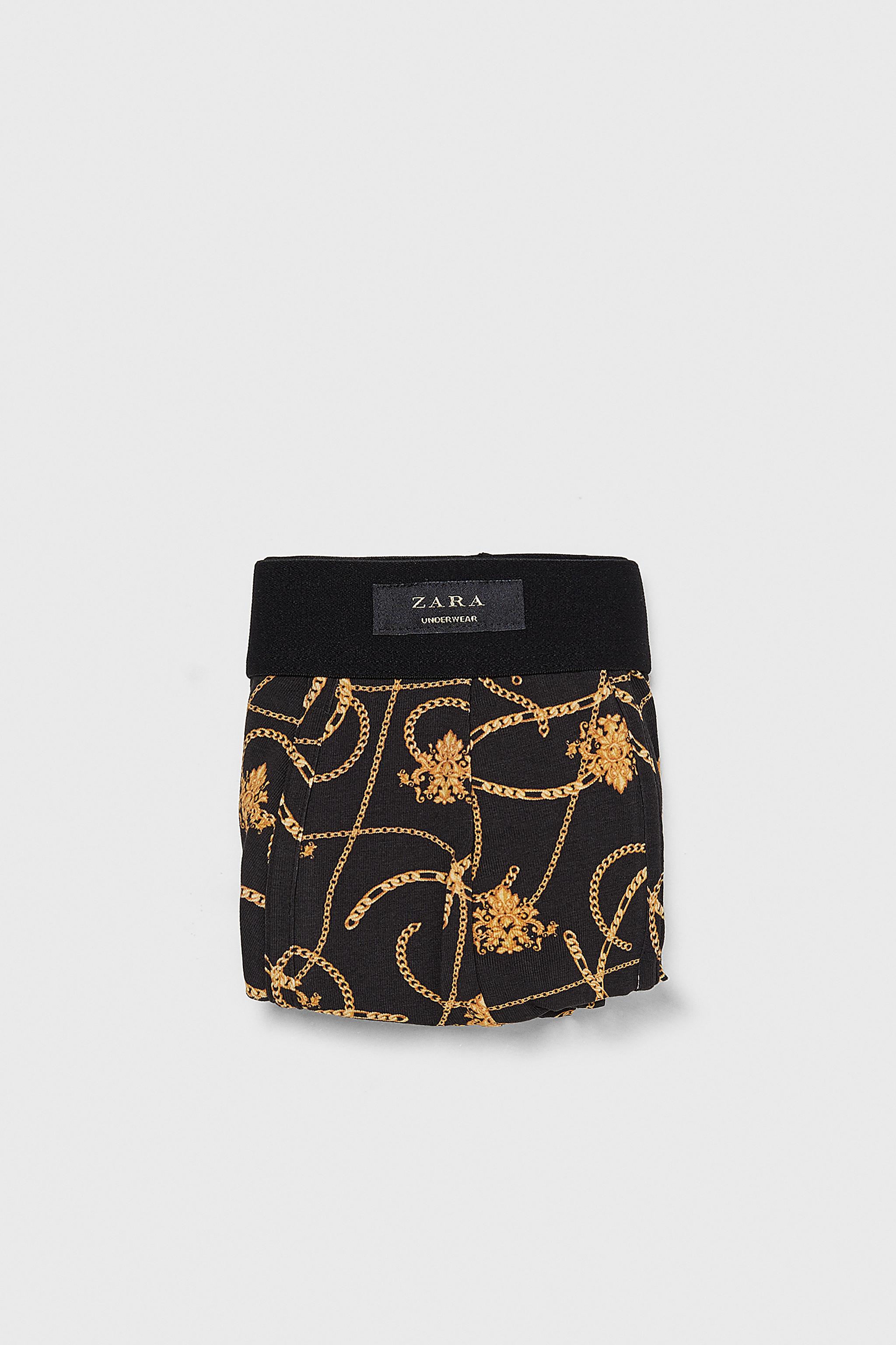 Zara CHAIN PRINT BOXERS