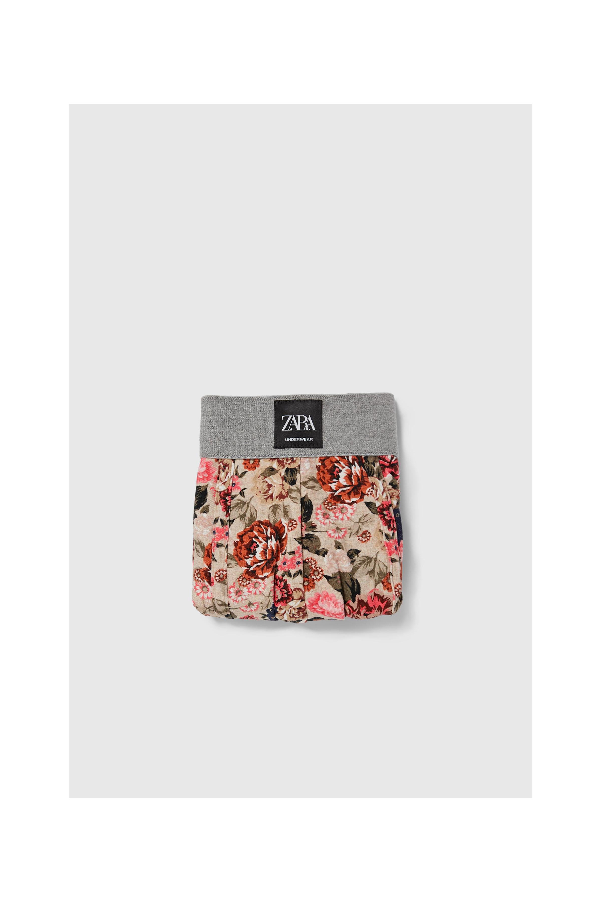 Zara FLORAL PRINT BOXERS