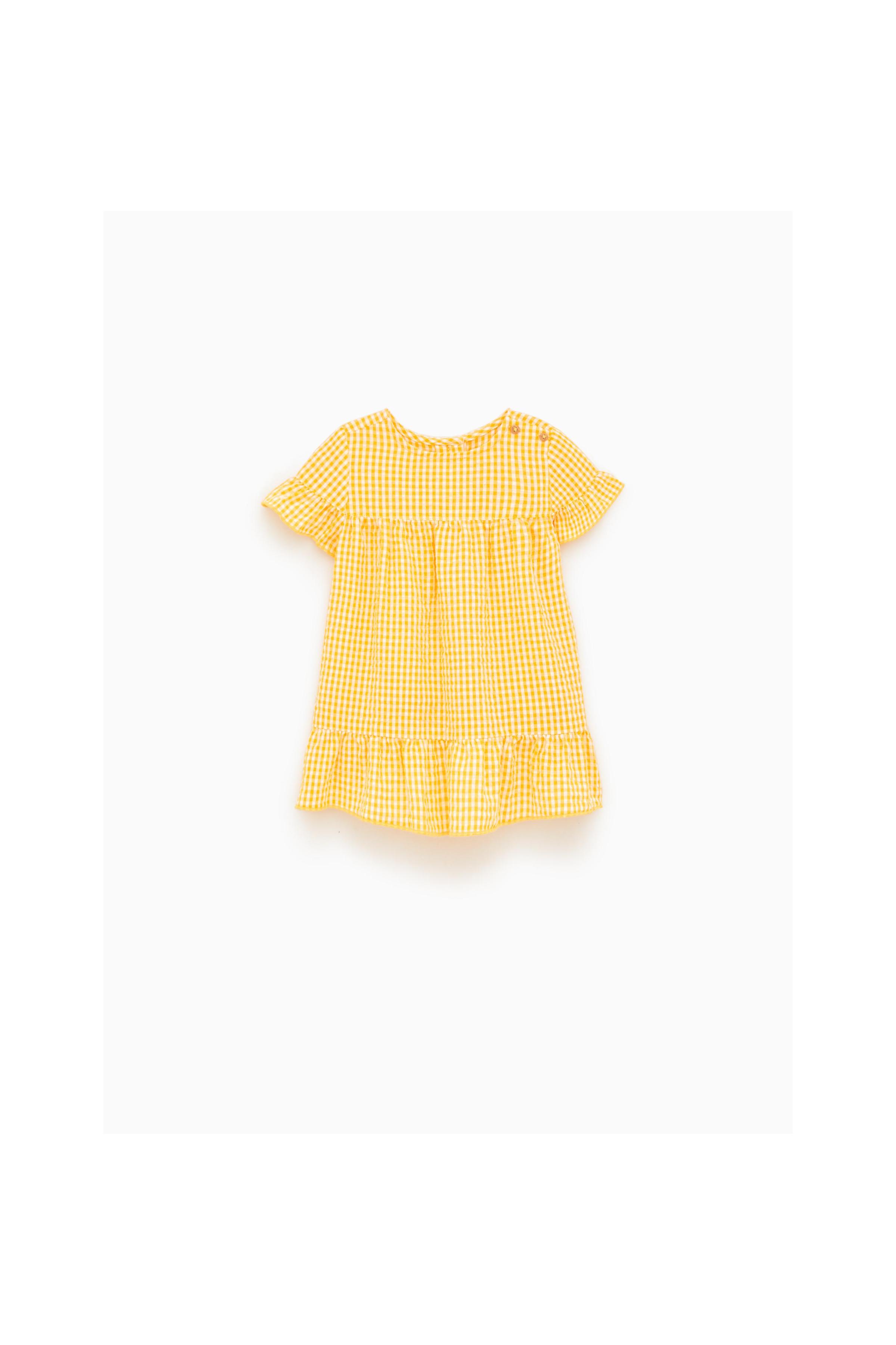 Zara PLAID TEXTURED DRESS