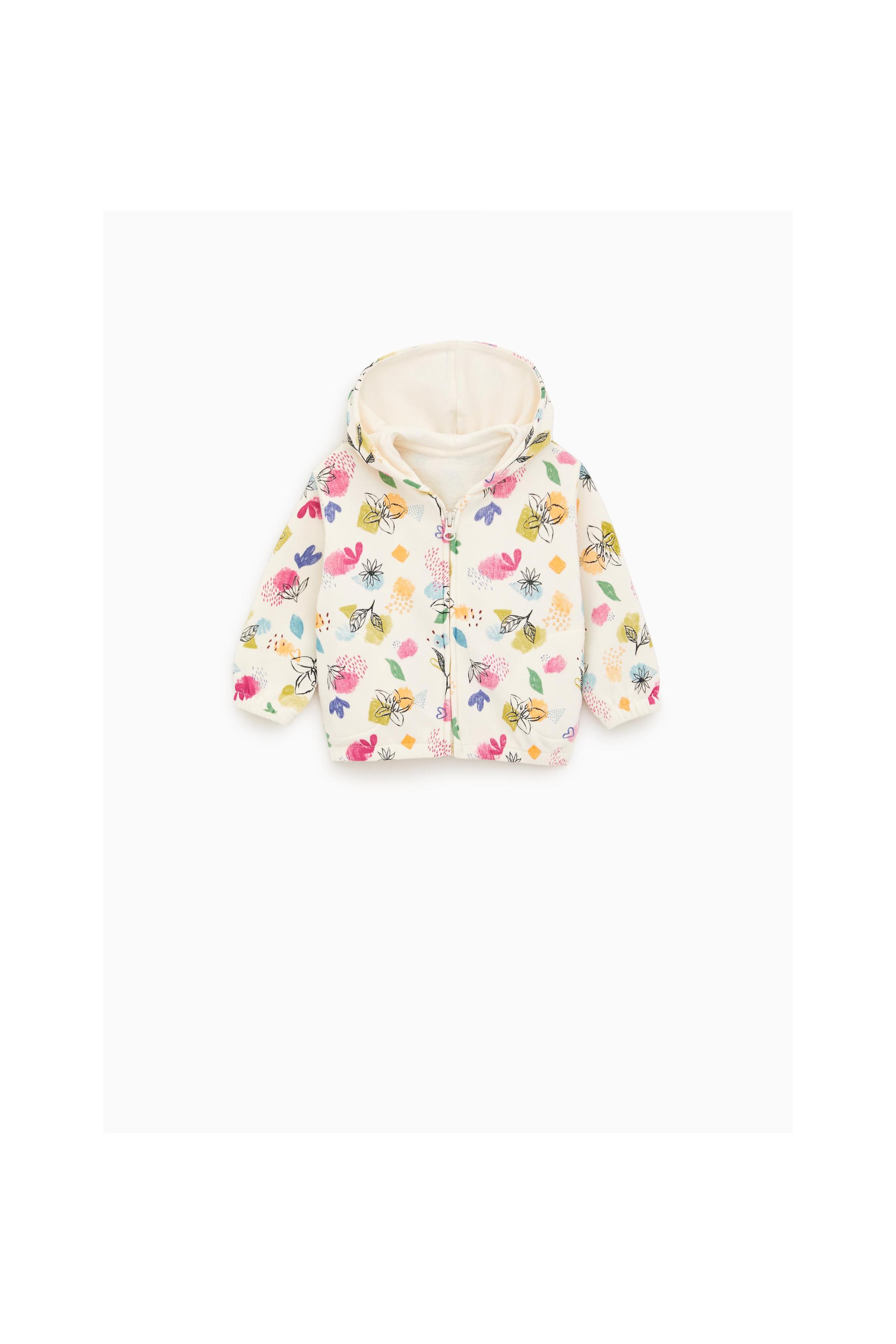 Zara FLORAL PLUSH JACKET