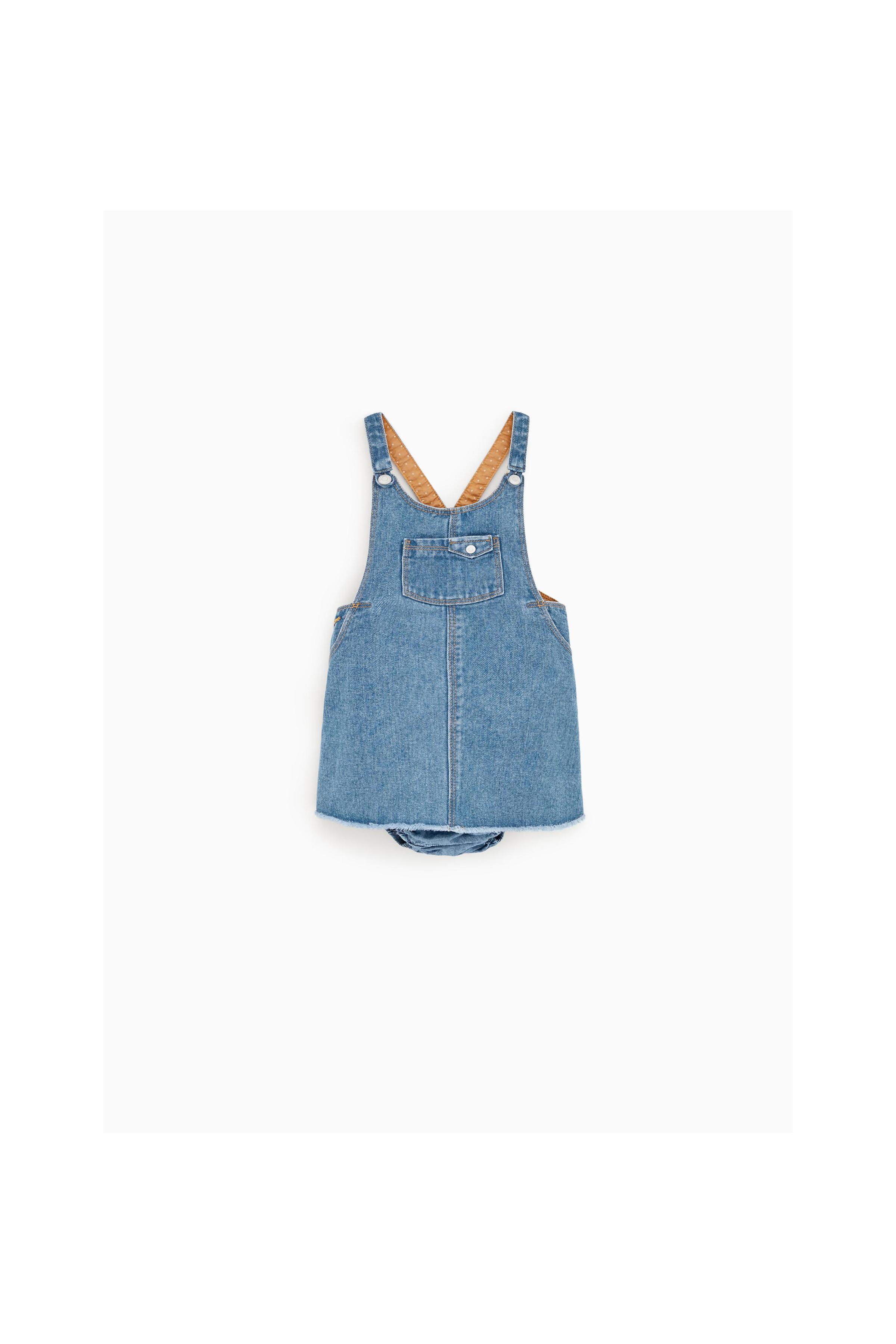 Zara BASIC DENIM PINAFORE