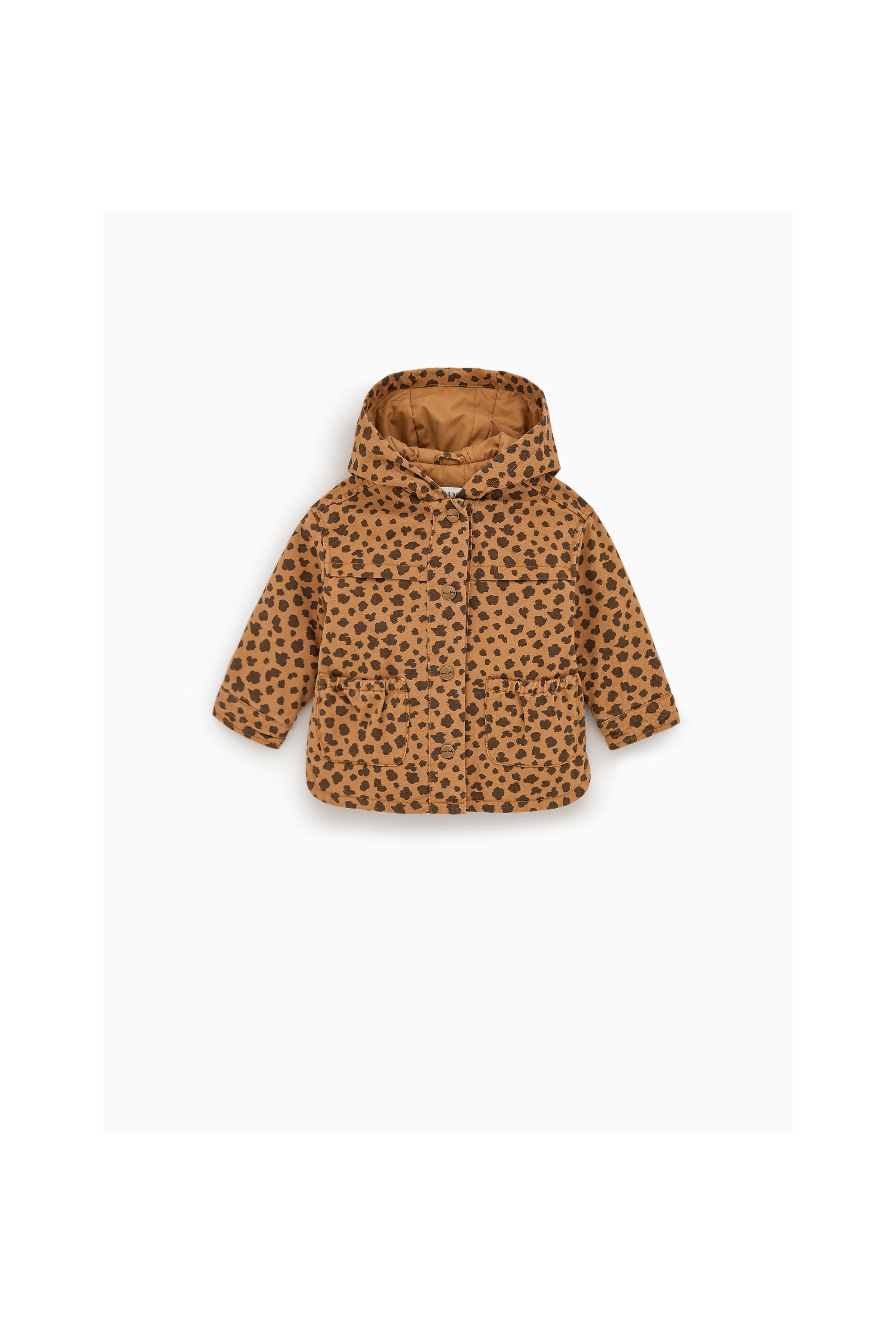 Zara ANIMAL PRINT PARKA