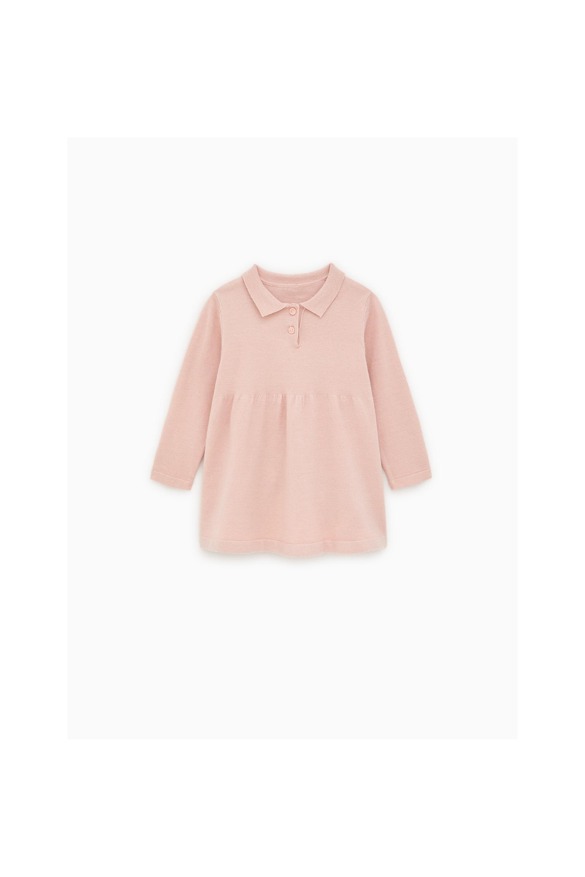 Zara KNIT POLO NECK DRESS