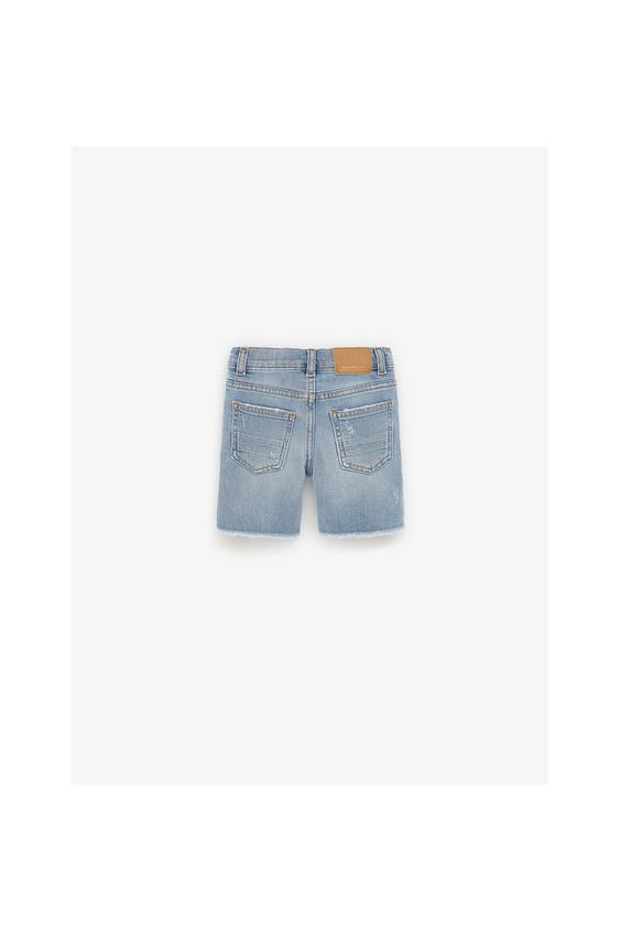 Zara REGULAR FIT DISTRESSED DETAYLI JEAN BERMUDA 0 Zara REGULAR FIT DISTRESSED DETAYLI JEAN BERMUDA 1