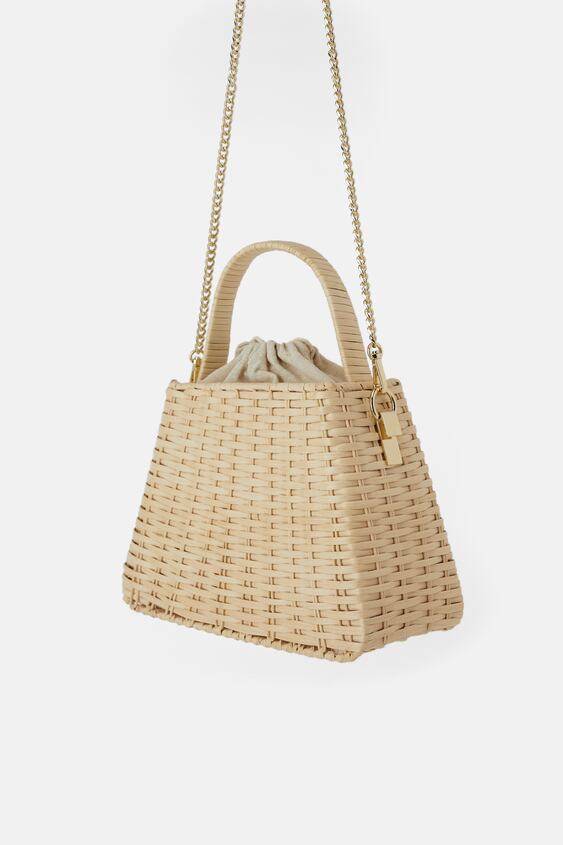 NATURAL CITY BAG WITH CHAIN | ZARA South Africa