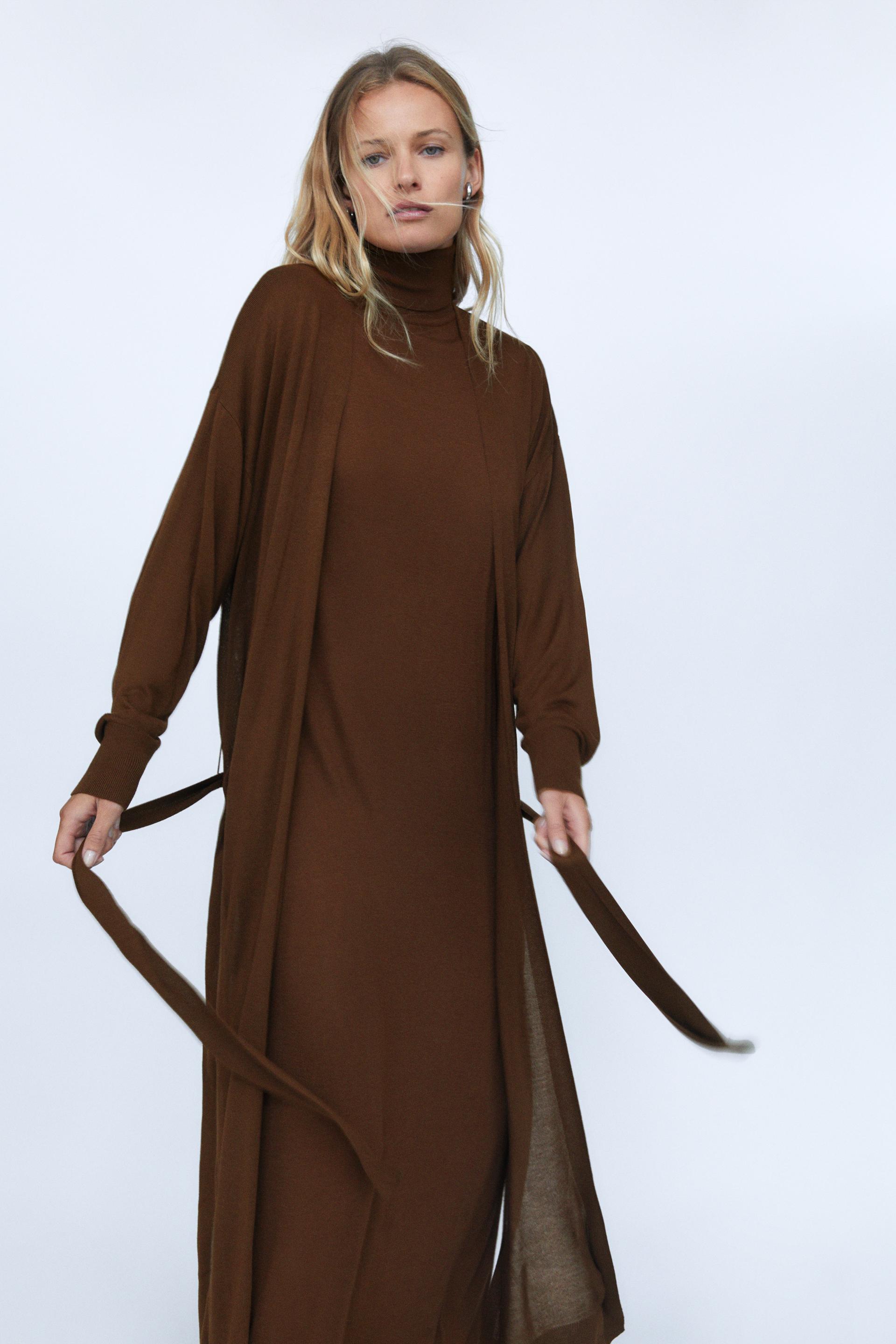 Zara LONG KNIT CARDIGAN 73720151700