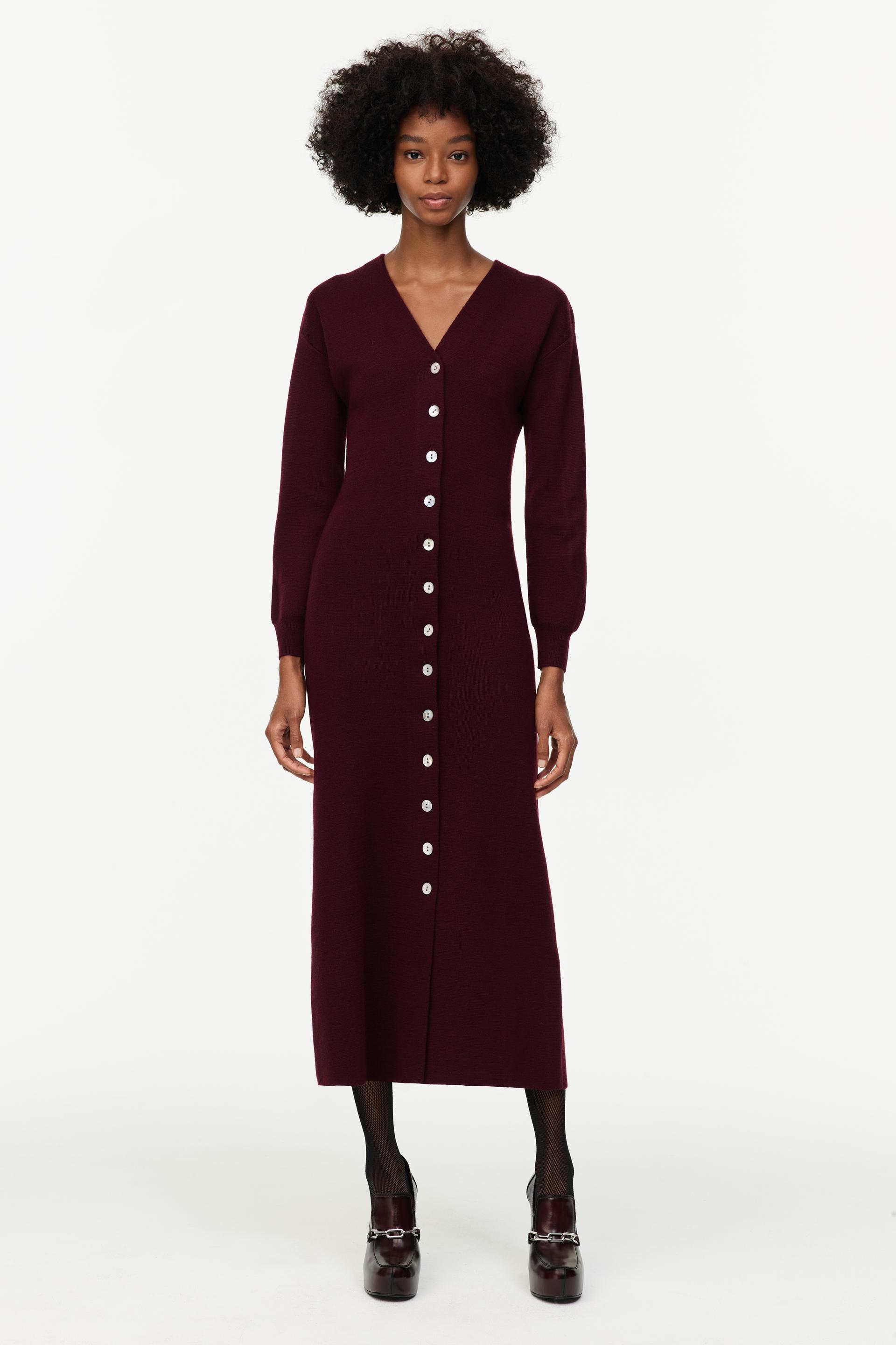 Zara LIMITED EDITION KNIT DRESS WITH BUTTONS 64293327606