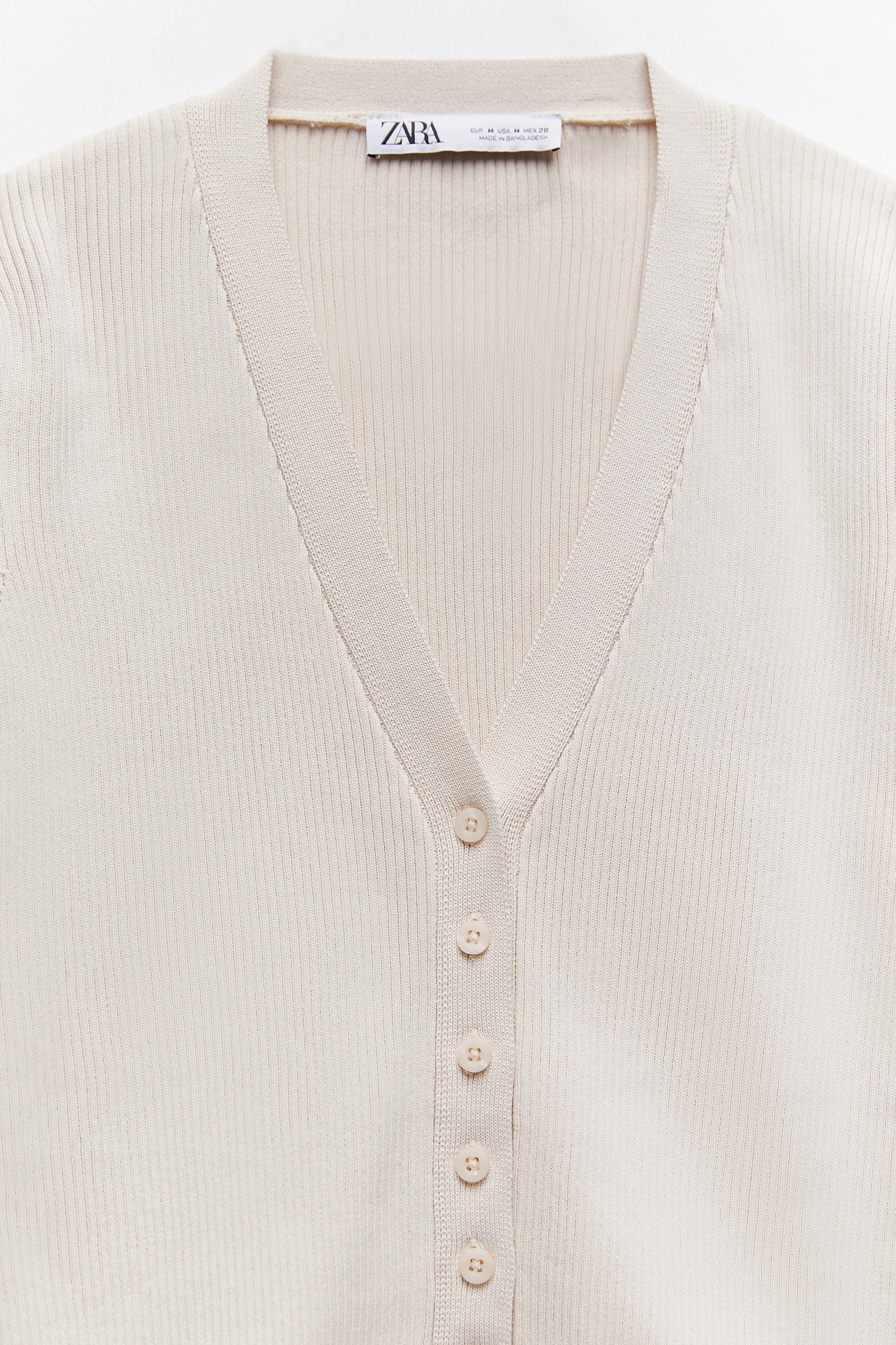 Zara CROPPED KNIT CARDIGAN 73719706721