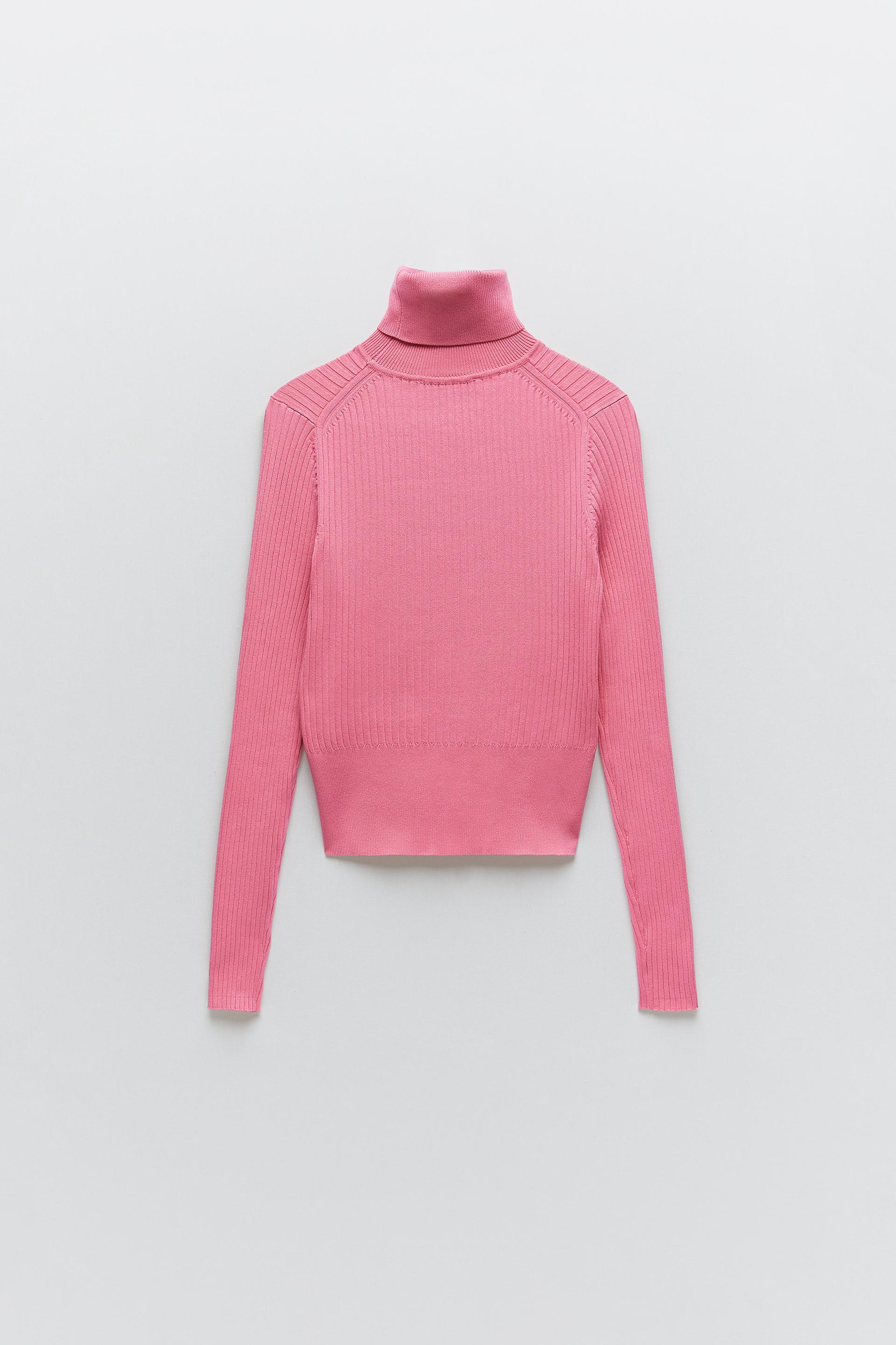 Zara RIBBED KNIT SWEATER 68782700620