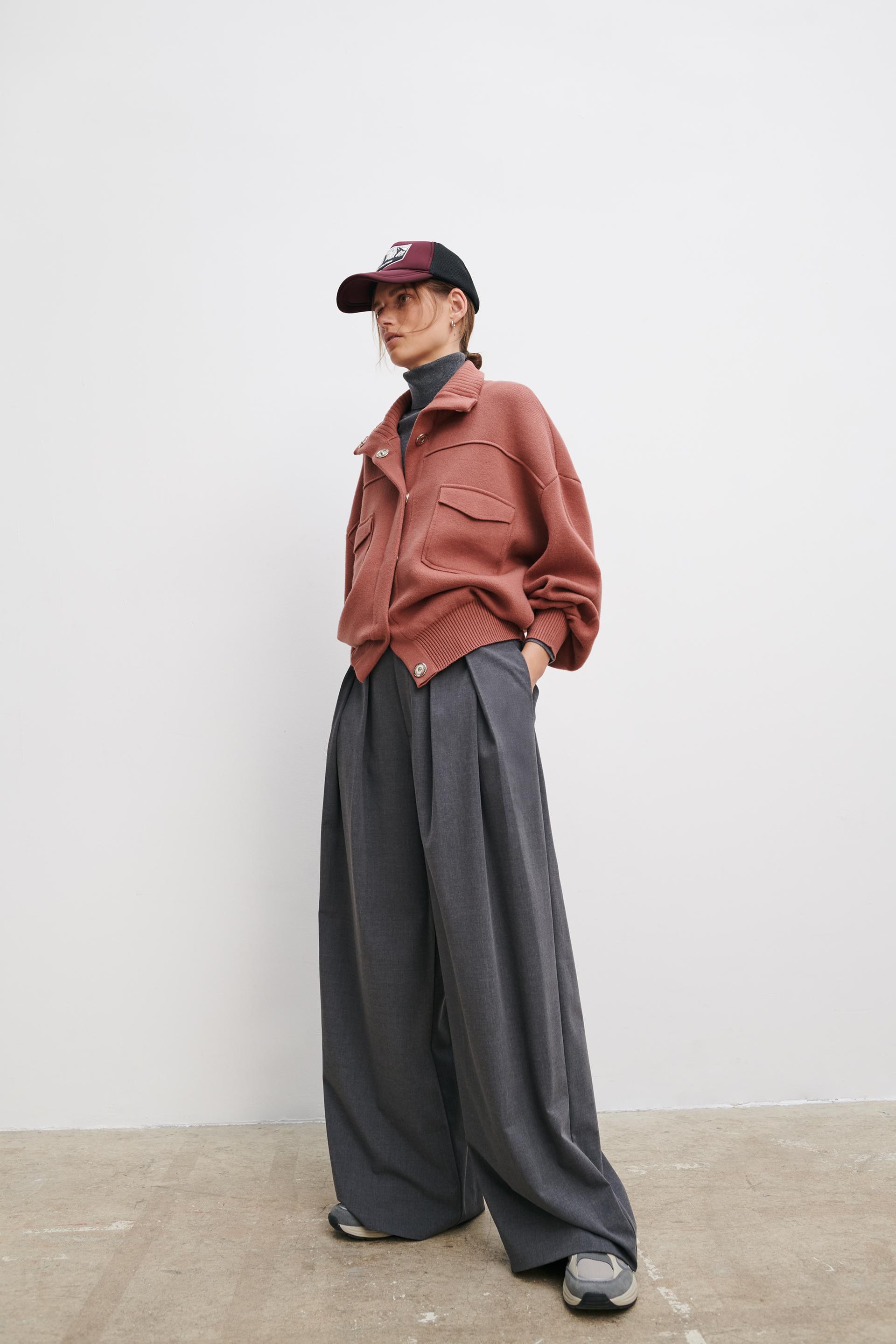 Zara KNIT BOMBER JACKET 69113480664