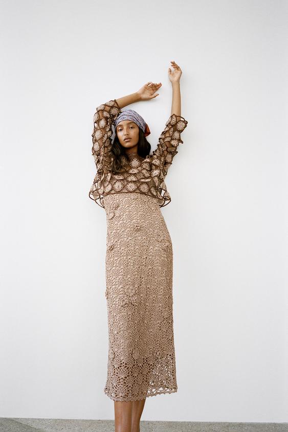 FLORAL KNIT DRESS TRF ZARA Malaysia