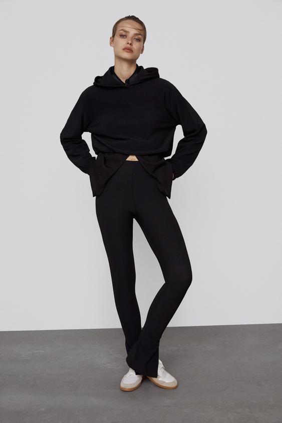 Zara ottoman leggings black Clearance