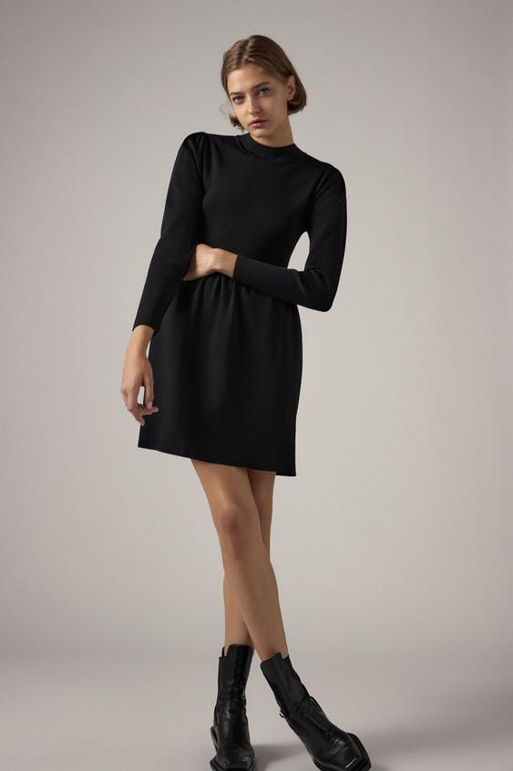 Zara KNIT MINI DRESS 61441350800