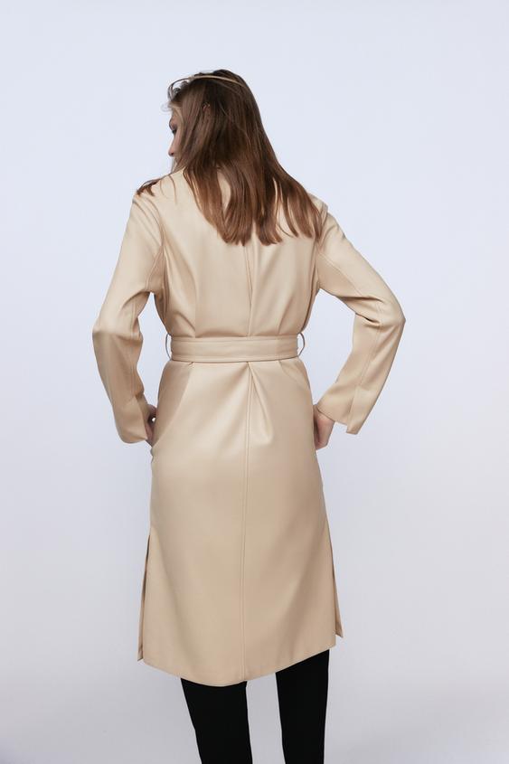 Faux Leather Trench Coat Zara FAUX LEATHER TRENCH COAT | ZARA Germany
