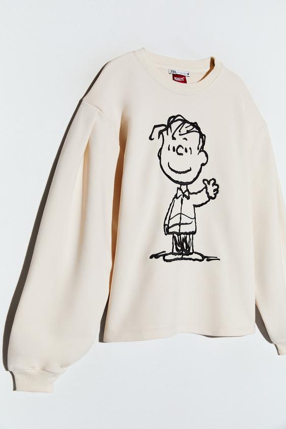 Zara snoopy peanuts sweatshirt Clearance