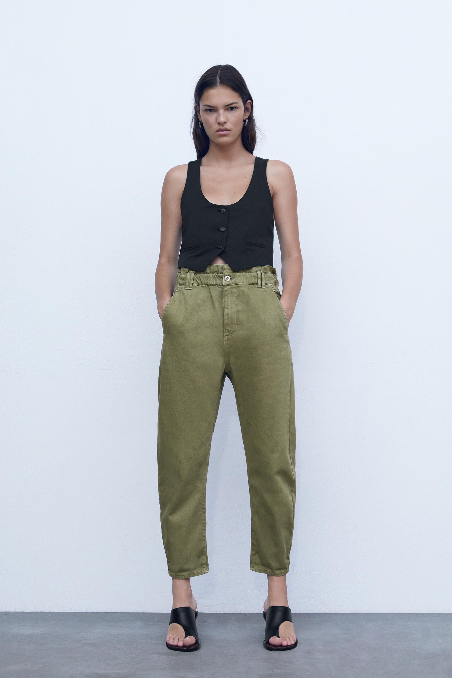 Baggy paperbag jeans outfit Clearance