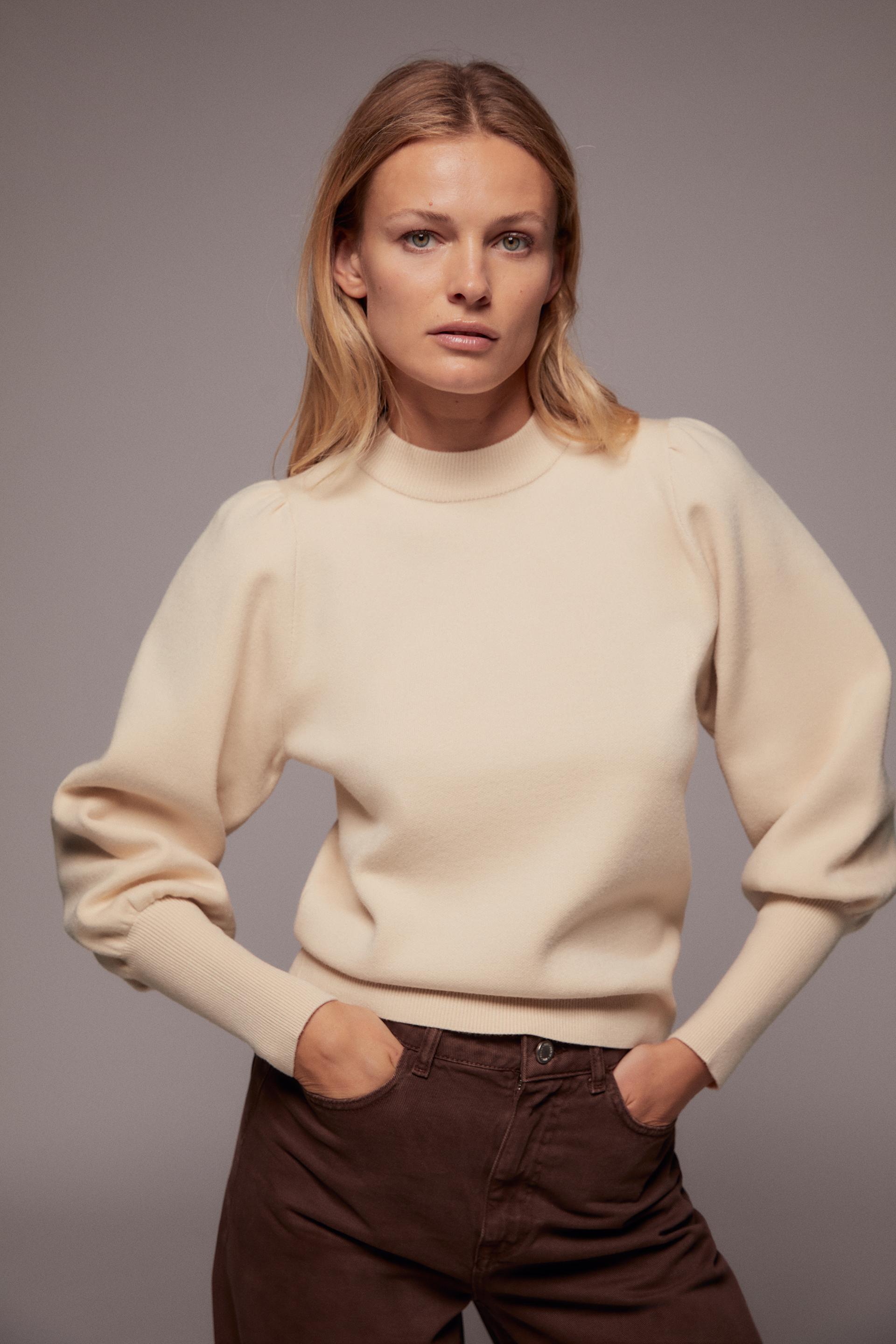 Modalite net Zara PULL MANCHES BOUFFANTES 58903522 710 Modalite net Zara PULL MANCHES BOUFFANTES 58903522 710