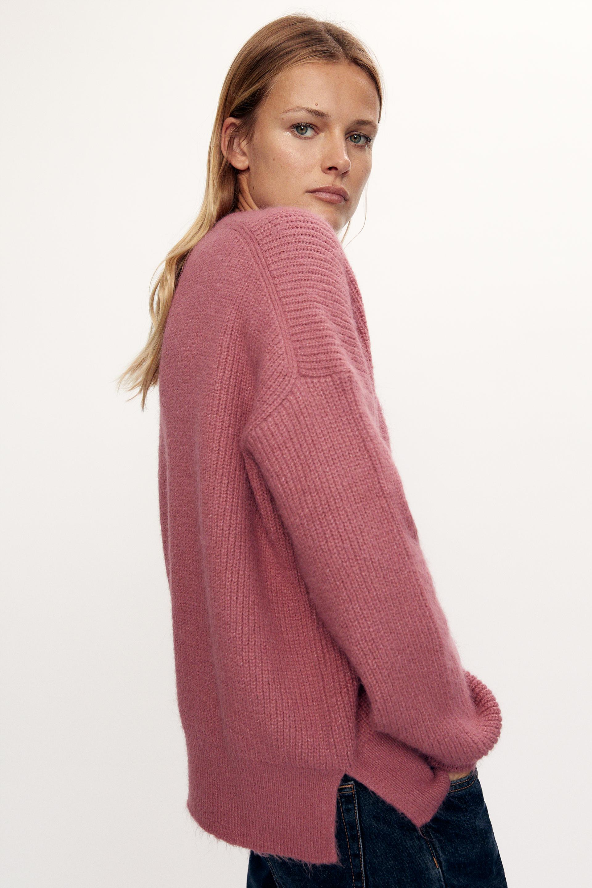 Zara PURLKNIT SWEATER 75645588620