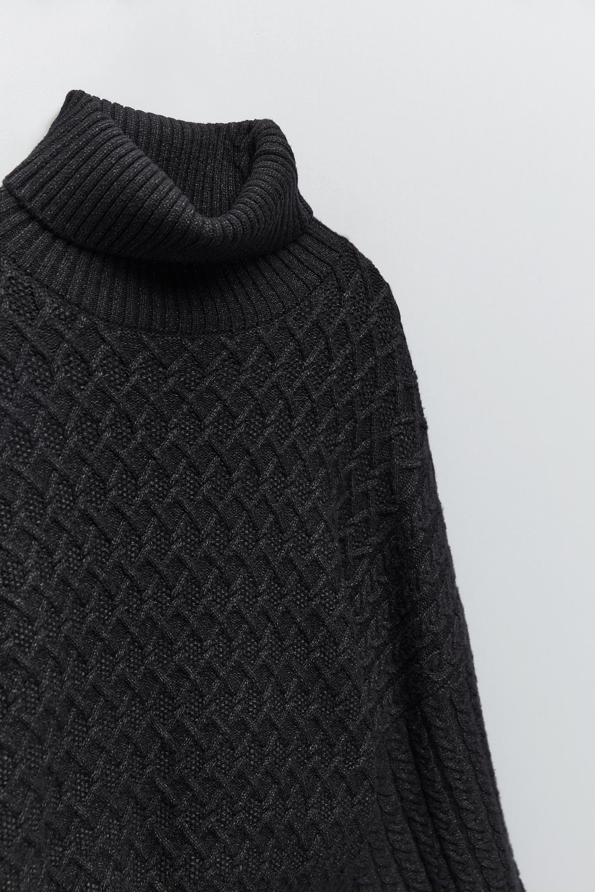 Zara CABLEKNIT SWEATER 69113391807