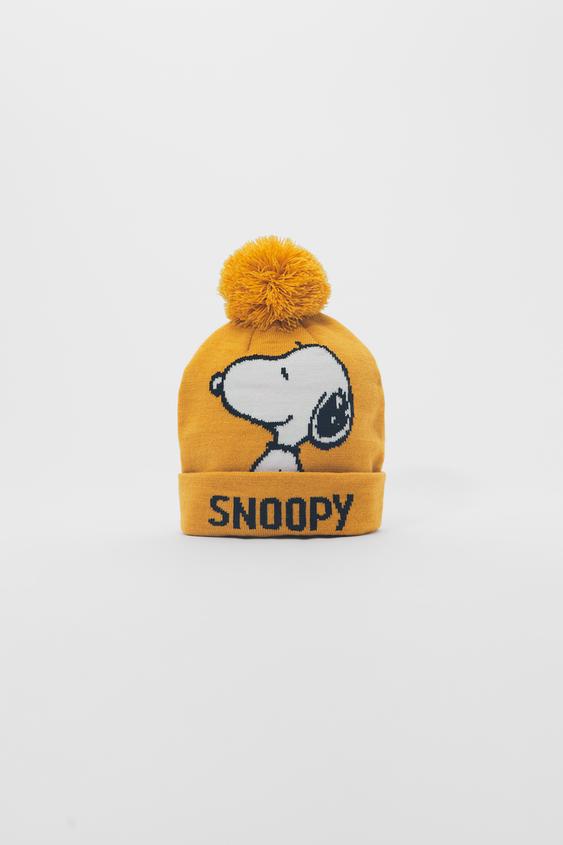Zara SNOOPY ® PEANUTS KNIT HAT 592521887035