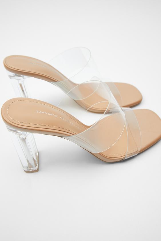 VINYL SANDALS WITH METHACRYLATE HEEL | ZARA United States