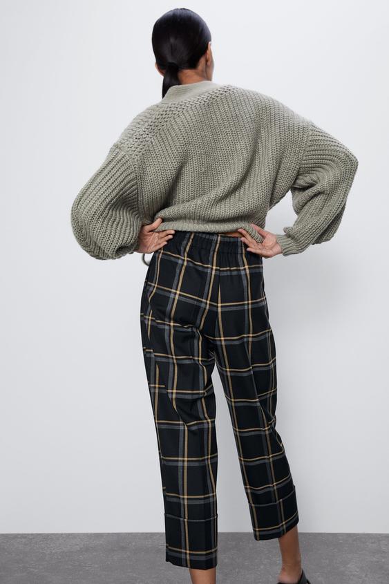 CELANA PANJANG KOTAK KOTAK TERSINGSING ZARA Indonesia CELANA PANJANG KOTAK KOTAK TERSINGSING ZARA Indonesia