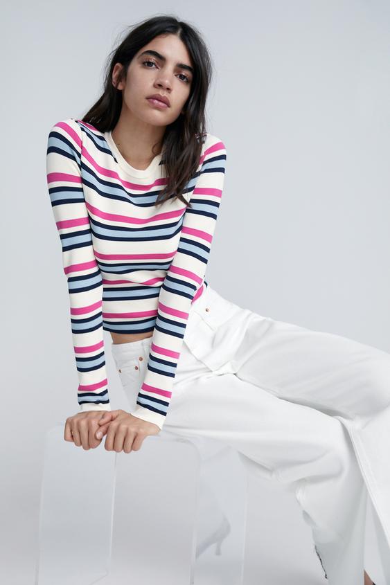 STRIPED KNIT SWEATER ZARA Germany