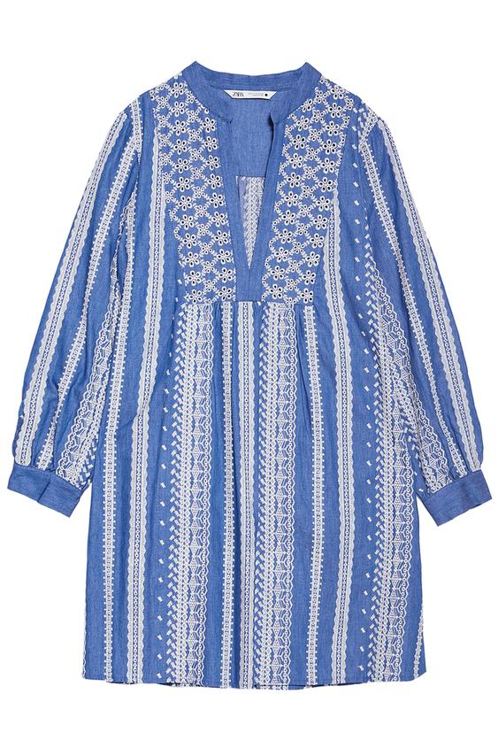 GAUN MINI BORDIRAN ZARA Indonesia GAUN MINI BORDIRAN ZARA Indonesia