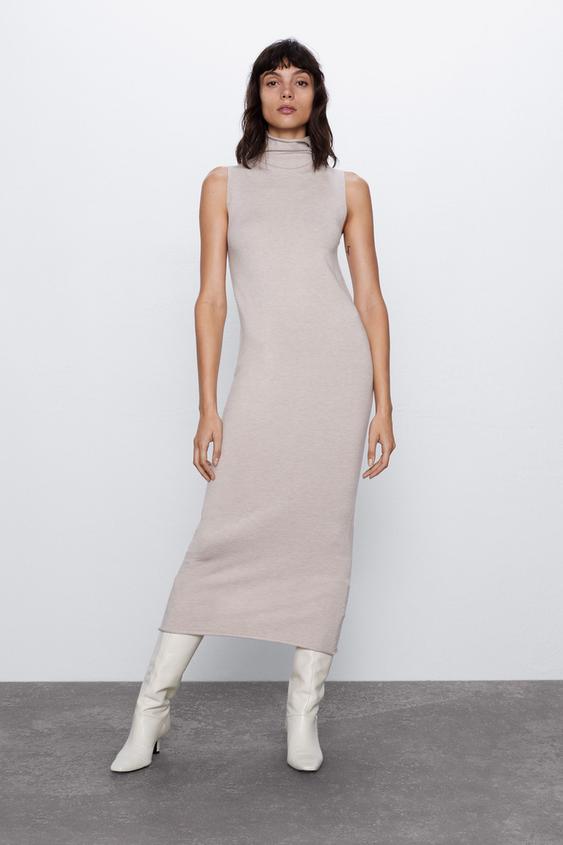 Zara KNIT MIDI DRESS 05536020V2020