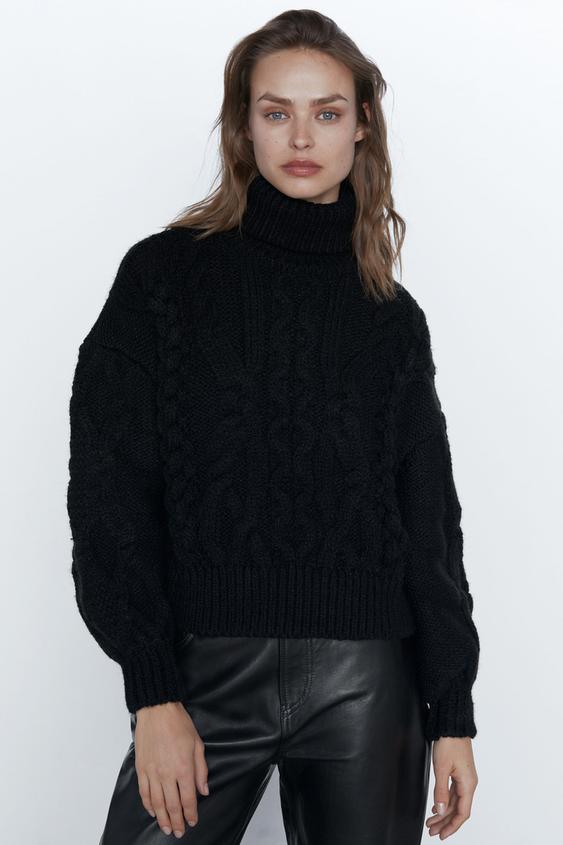 Zara CABLEKNIT SWEATER 05802007V2020