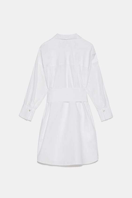 Zara POPLIN SHIRT DRESS - 08566051-V2020