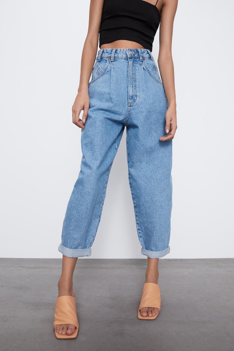 Джинсы слоучи Zara