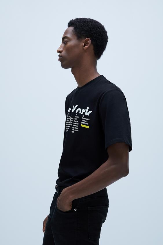 Siyah Erkek T Shirtleri Zara Turkiye