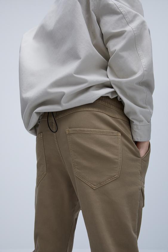 CELANA PANJANG CARGO SOFT DENIM ZARA Indonesia CELANA PANJANG CARGO SOFT DENIM ZARA Indonesia