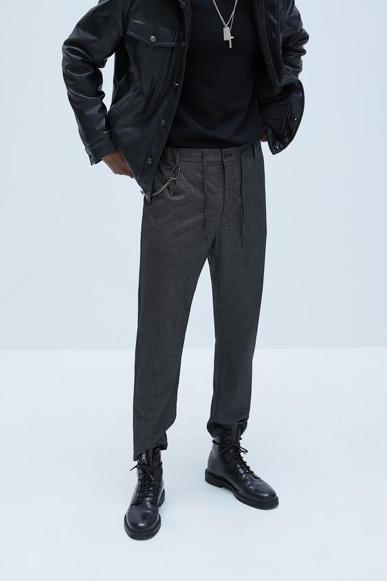 CELANA PANJANG PINGGANG JOGGER BERTEKSTUR ZARA Indonesia CELANA PANJANG PINGGANG JOGGER BERTEKSTUR ZARA Indonesia