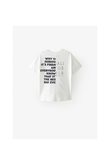 ‘ENJOY’ SLOGANLI T-SHIRT