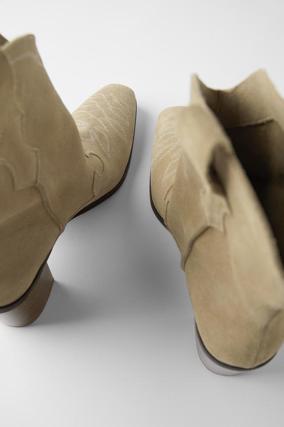 kovboy topuklu suet bilekte bot