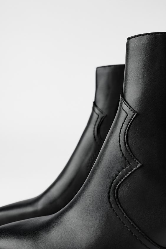 kovboy ust dikisli orta boy topuklu bilekte bot