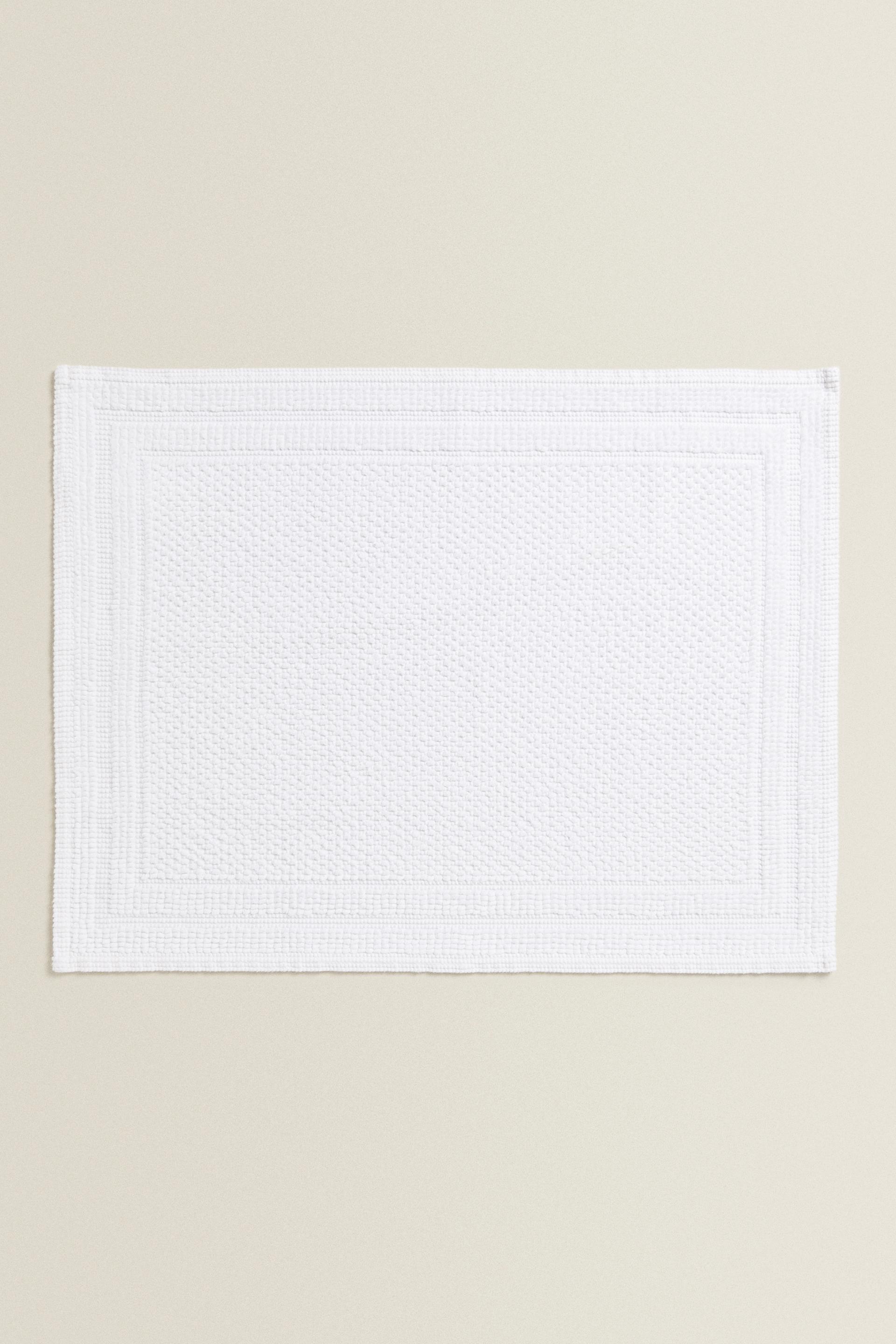 COTTON BATH MAT White ZARA United States