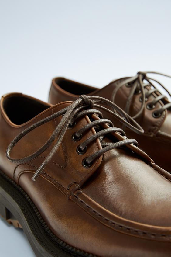 LEATHER CHUNKY SOLE SHOES ZARA Australia LEATHER CHUNKY SOLE SHOES ZARA Australia